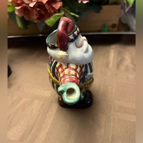 Debbie Mumm Christmas Sugar Creamer Set Woodland Santa Sakura 6" - Picture 3 of 12